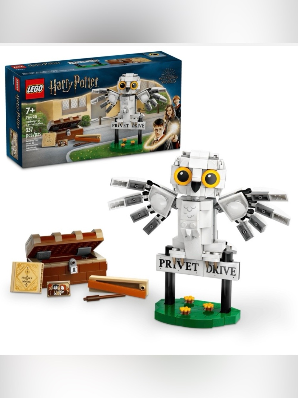 New LEGO 76425 Harry Potter Hedwig at 4 Privet Drive Factory Sealed Retired Owl